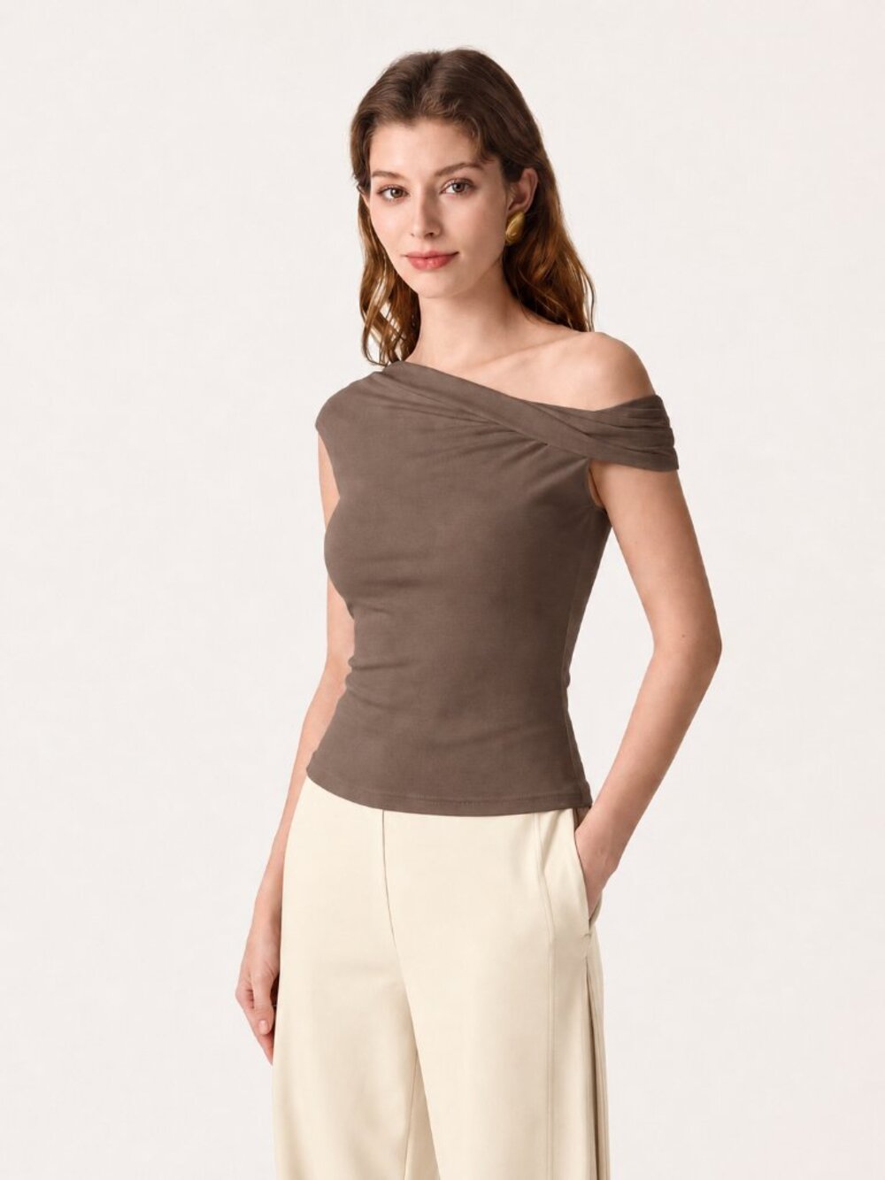 NWT OGL Eco-SkinKiss® Multi-wear Versatile Necklines Bra Top Iced Mocha XL